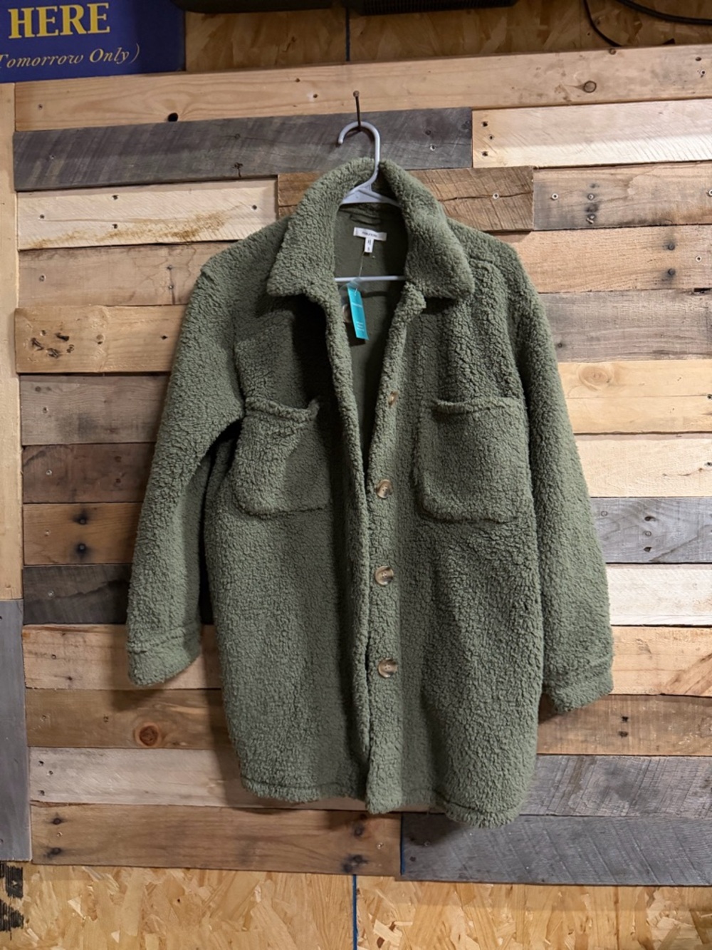 Maurices Olive Green Sherpa Jacket